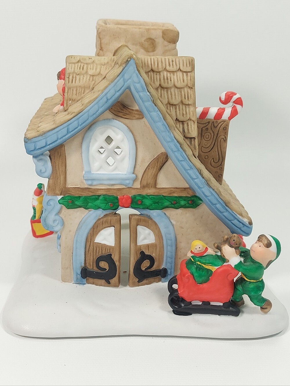 PartyLite Elf Workshop Tea Light Candle Holder Christmas Decoration